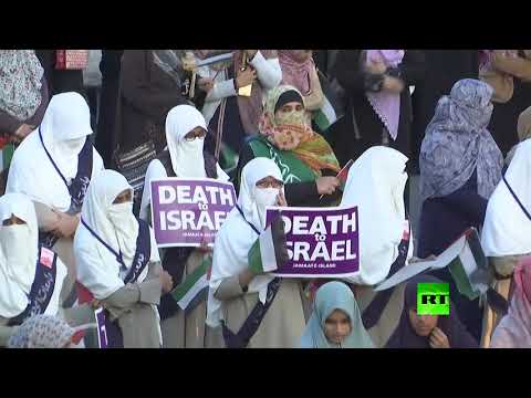 شاهد احتجاجات عارمة في كراتشي ضد قرار ترامب بشأن القدس