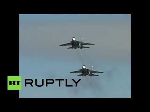 سوخوي su33 المقاتلة تشترك في تدريبات مورمانسك