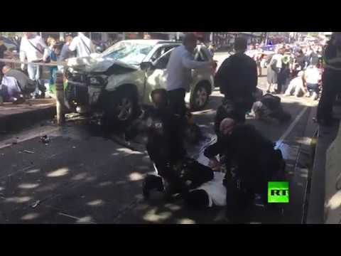 شاهد لحظة إلقاء القبض على منفذ عملية الدهس في ملبورن