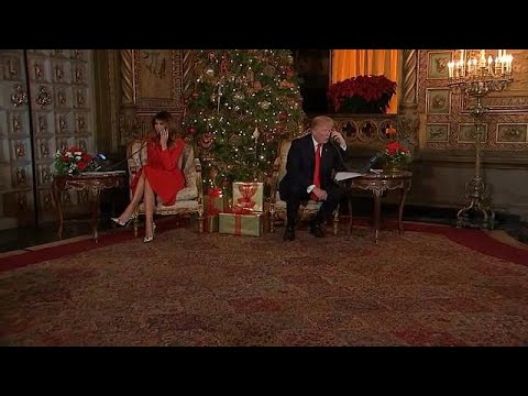شاهد صغار يطالبون ترامب وميلانيا بهدايا الكريسماس