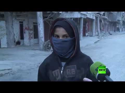 شاهد دموع طفل في الموصل