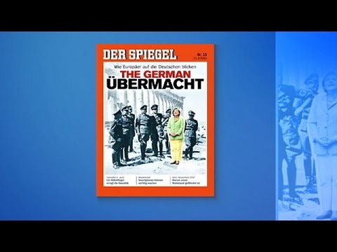 شاهد ميركل محاطة بعسكريين نازيين على غلاف دير شبيغل