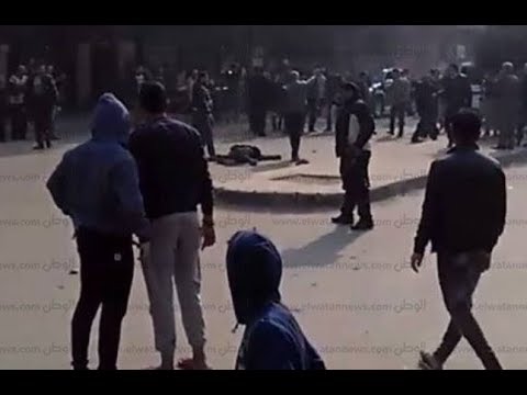 شاهد لحظة مقتل المتطرف منفِّذ حادث كنيسة حلوان