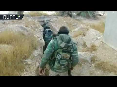 شاهد المعارك بين الجيش السوري والمجموعات المسلحة