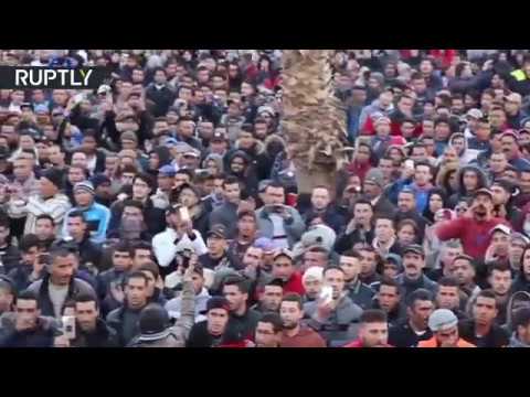 شاهد استمرار الاحتجاجات في جرادة المغربية ضد مناجم الموت