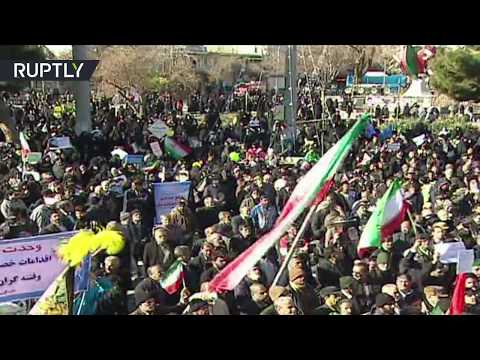 شاهد مظاهرات إيرانية داعمة للحكومة