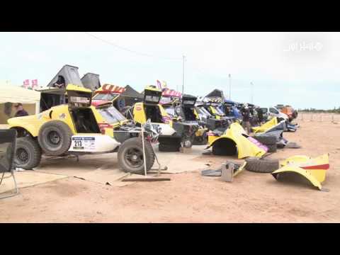 بالفيديو سباق موناكو داكار يحط الرحال بالداخلة