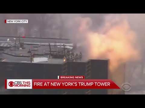 بالفيديو اندلاع حريق في برج ترامب في نيويورك