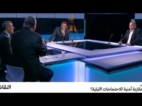 شاهد تونس والمقاربة أمنية للاحتجاجات الليلية