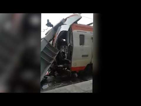 شاهد  سائق قطار يفقد السيطرة على الفرامل في المغرب