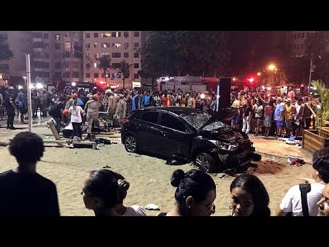 شاهد مقتل طفل وجرح 15 شخصاً في حادث دهس بشاطئ كوباكابانا