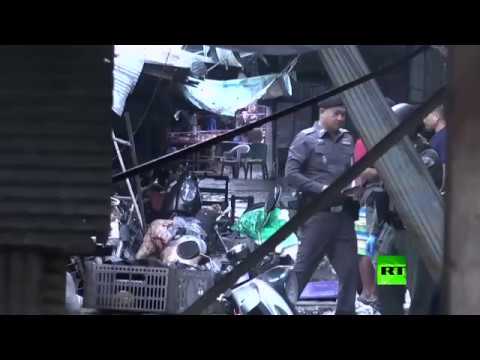 شاهد قتلى وجرحى إثر انفجار جنوبي تايلاند