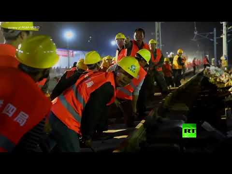 الصين تحقق حلما هندسيا ضخما في ليلة واحدة