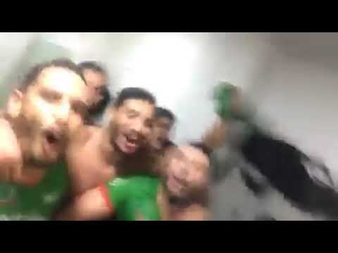 شاهد فرحة لاعبي المغرب بعد تحقيق التأهل لنصف نهائي بطولة أفريقيا