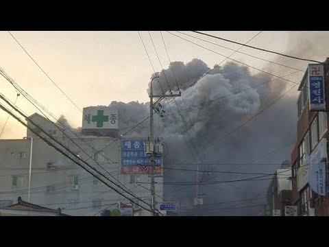 شاهد مقتل 31 شخصاً في حريق في مستشفى بكوريا الجنوبية