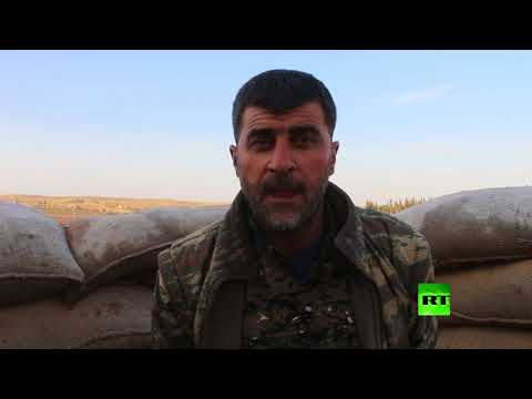 شاهد آر تي ترصد استعدادات أكراد منبج لهجوم تركي متوقع