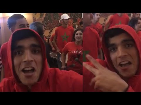 شاهد فرحة لاعبي المنتخب المغربي للمحليين