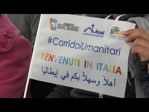 شاهد جمعيات مسيحية تساعد السوريين للوصول إلى إيطاليا بتأشيرات نظامية
