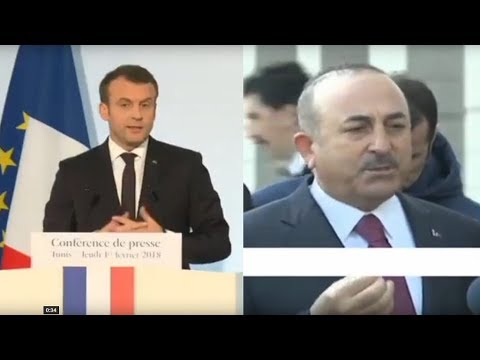 شاهد ماكرون يخفف من حدة لهجته نحو تركيا بشأن عفرين