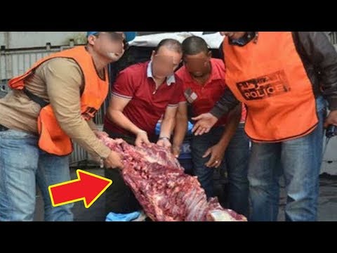 شاهد مجموعة تقوم بالذبح السري للحوم فاسدة
