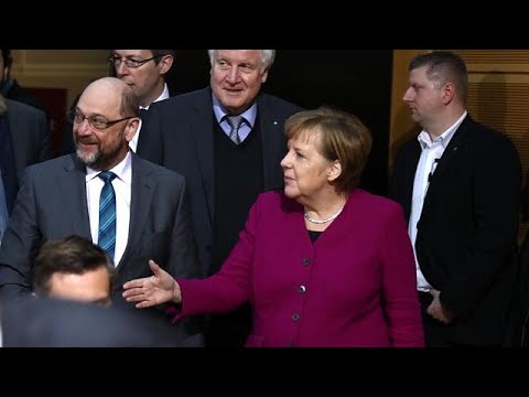 شاهد المحافظون والاشتراكيون يتوصلون إلى اتفاق لتشكيل ائتلاف حكومي في ألمانيا