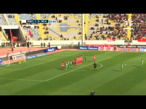 شاهد  ياجور يسجل هدف الرجاء الأول في مرمى الوداد