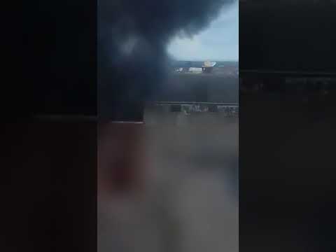 شاهد  حريق هائل في شقة سكنية في بني ملال