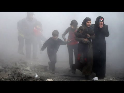 شاهد ماكرون يدعو بوتين إلى التدخل لدى دمشق