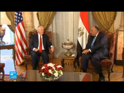 شاهد وزير الخارجية الأميركي يستهل جولته الشرق أوسطية من القاهرة