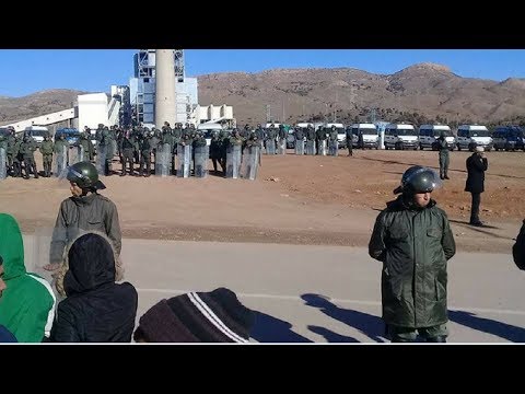 أعداد كبيرة من القوات العمومية المغربية تصل إلى جرادة