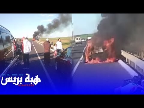 شاهد نجاة عائلة من الموت قرب سطات