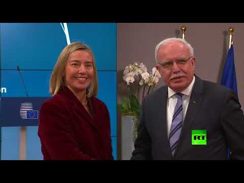 بالفيديو موغيريني تستقبل وزراء الخارجية العرب في بروكسل