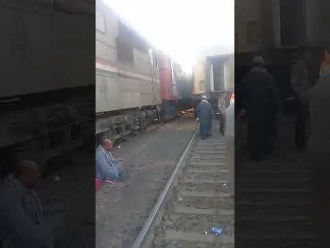 شاهد لقطات من تصادم قطاري البحيرة