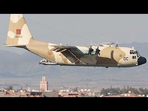 شاهد هبوط اضطراري لطائرة عسكرية في السمارة