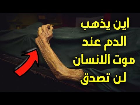 شاهد المكان الذي يذهب فيه الدم بعت موت الإنسان