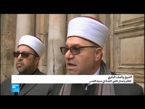 شاهد شيخ يدافع عن الكنائس في القدس