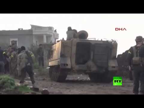 شاهد الجيش التركي يعلن سيطرته على بلدة راجو في عفرين السورية