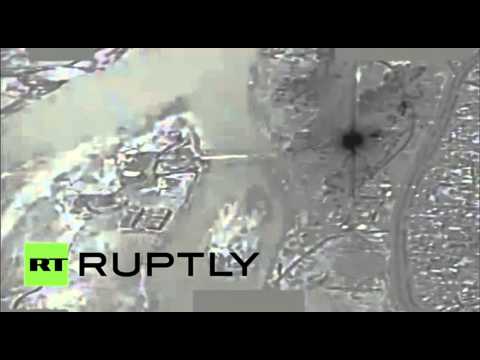 فيديو طيران التحالف يقصف معاقل تنظيم داعش