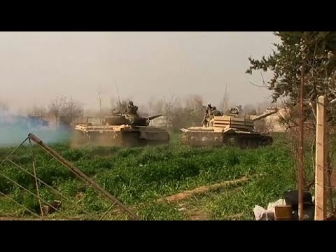 شاهد الجيش السوري يدخل مدينة مسرابا