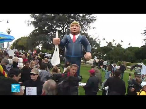 شاهد استقبال بصيحات الاستهجان لترامب في كاليفورنيا لماذا