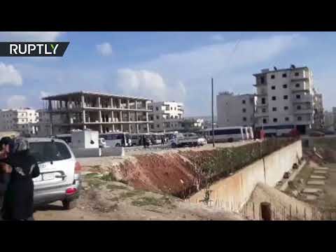 بالفيديو دخان يرتفع فوق عفرين