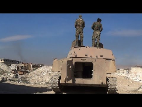 شاهد قوات الحكومة تسيطر على أكثر من 70من مساحة الغوطة الشرقية