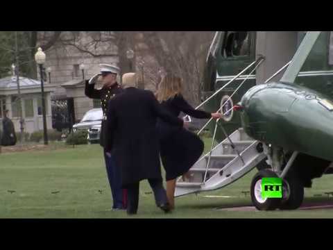 شاهد كيف أنقذ دونالد ترامب زوجته ميلانيا