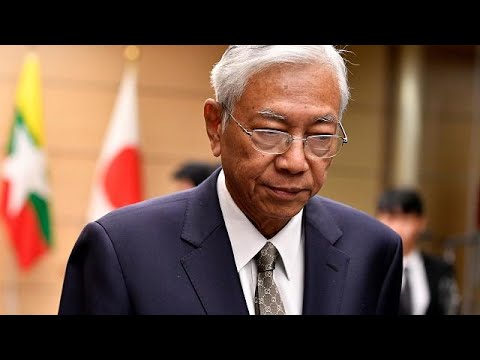 شاهد رئيس ميانمار يعلن استقالته كي يستريح