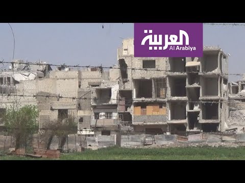 شاهد غارات فوسفورية لقوات الأسد على مدينة دوما