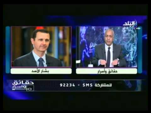 شاهد بشار الأسد يؤكّد عمق العلاقات بين مصر وسورية