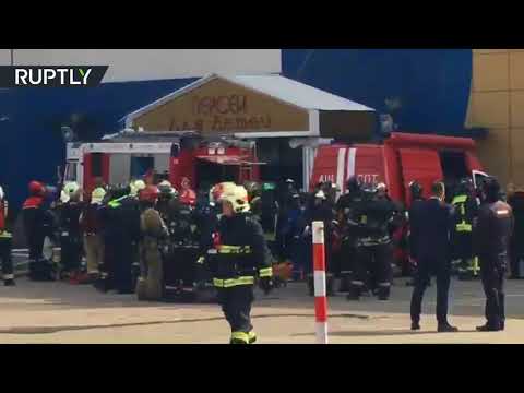 شاهد مقتل شخص واحد بحريق في موسكو