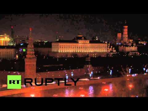 فيديو لحظة إطفاء الأنوار في الكرملين