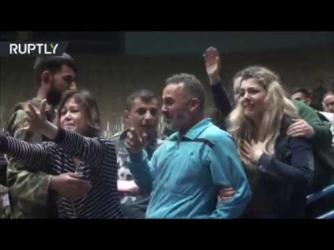 شاهد تحرير مخطوفين لدى جيش الإسلام منذ 5 أعوام