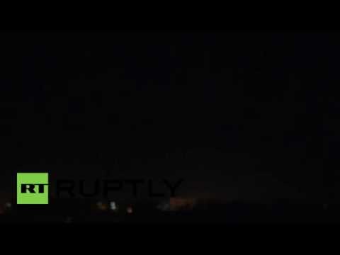 شاهد غارات ليلية على مواقع عسكرية في صنعاء